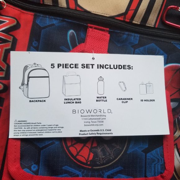 Marvel Spider-man Backpack - 5 piece set - Picture 3 of 4